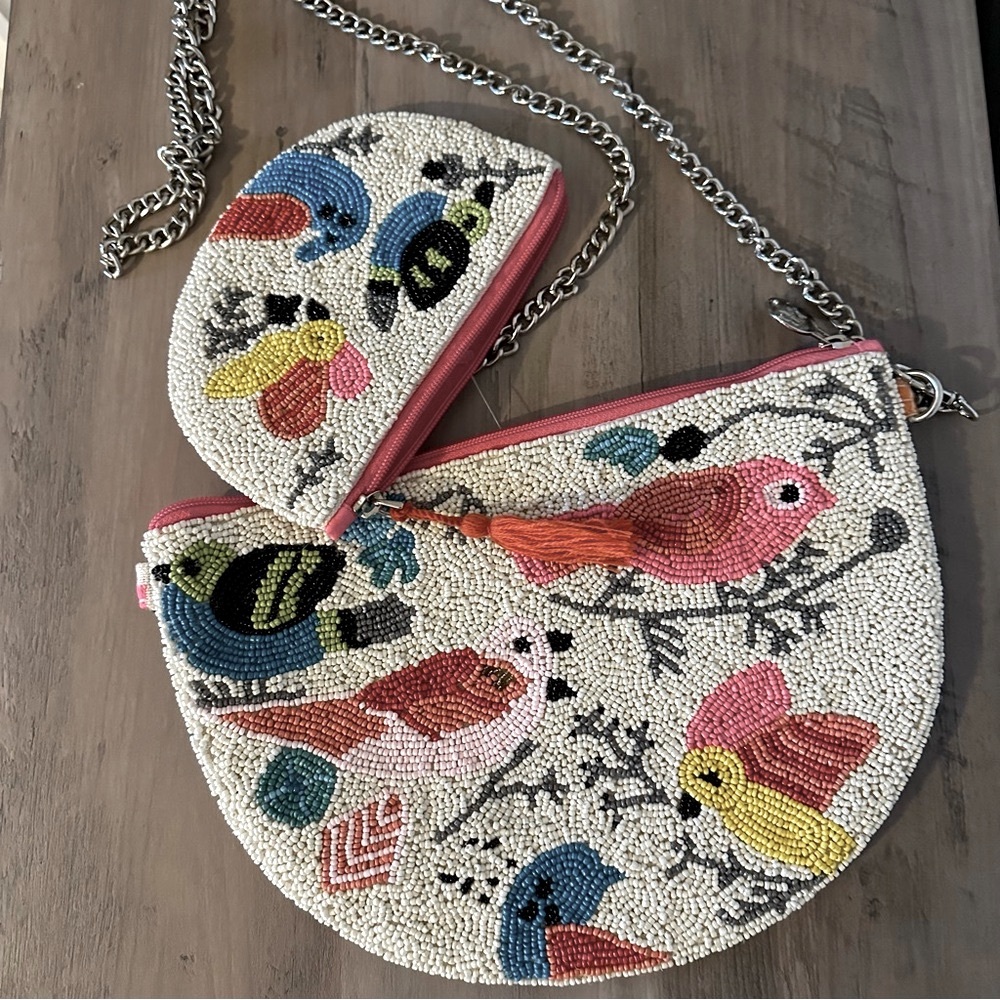 American & Beyond Hand Beaded purse